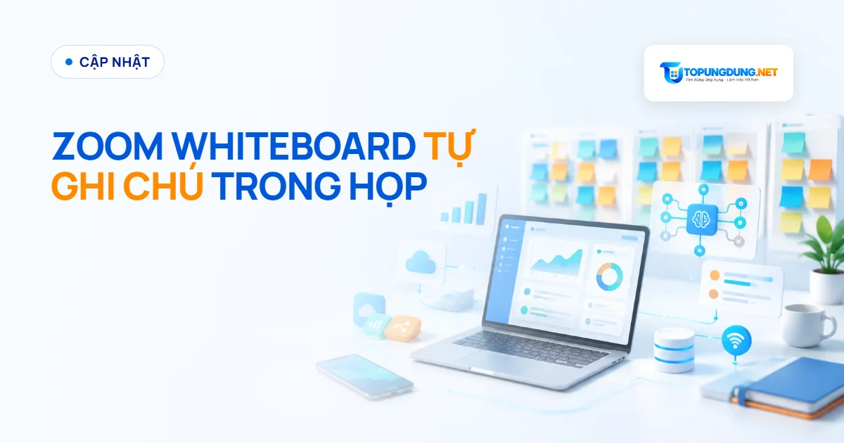 Zoom Whiteboard tự ghi chú và dựng bảng ngay trong cuộc họp
