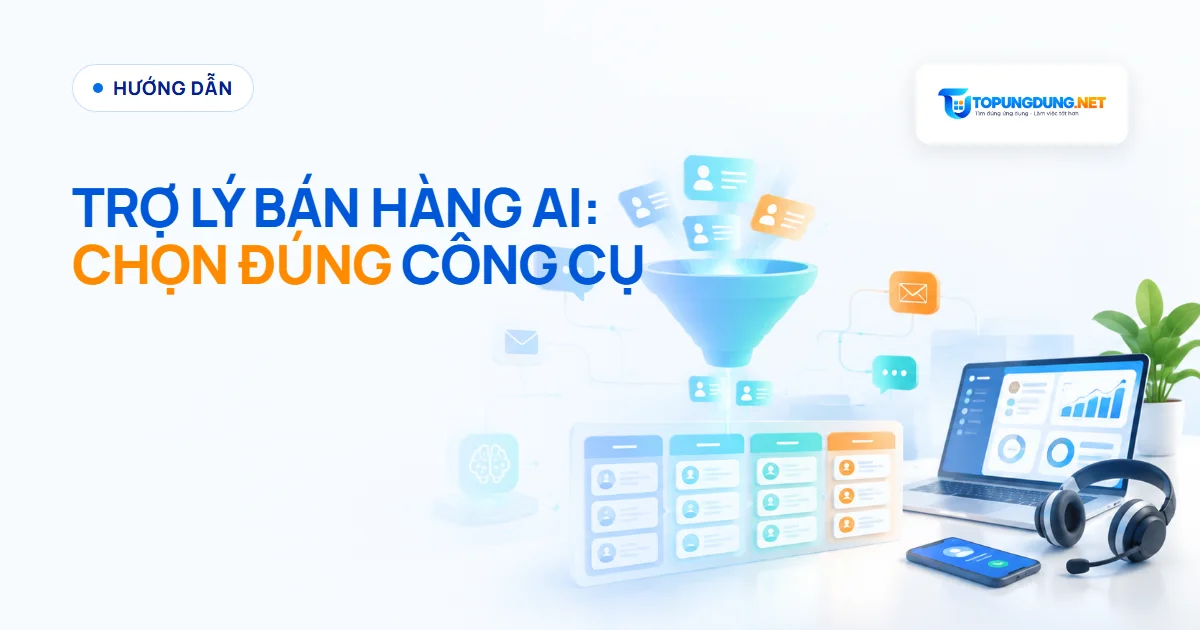 Trợ lý bán hàng AI: chọn công cụ nào cho từng việc năm 2026