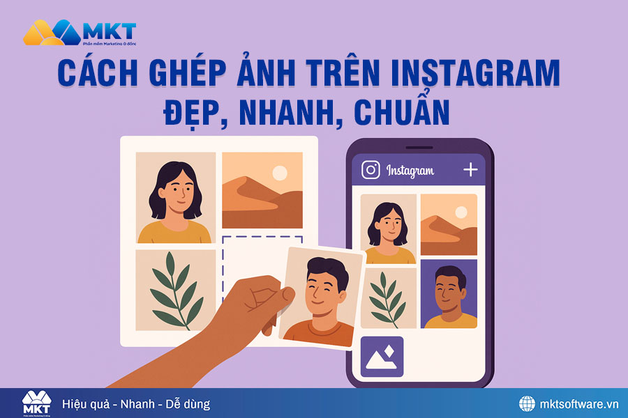 cách ghép ảnh trên instagram
