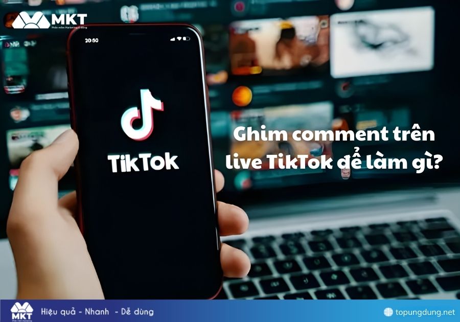 Cách ghim comment trên live TikTok