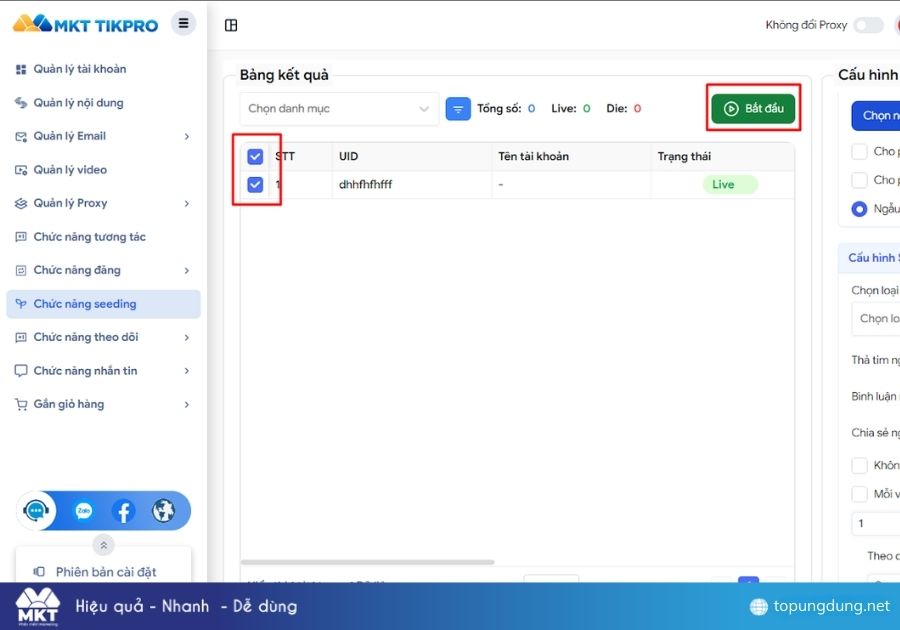Seeding TikTok