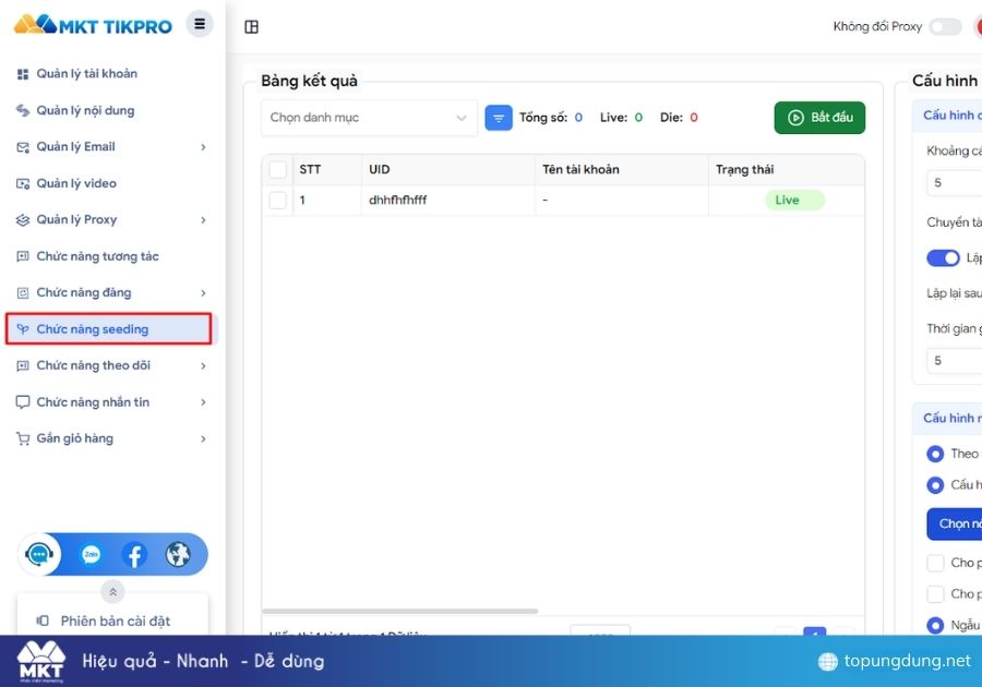 Seeding TikTok