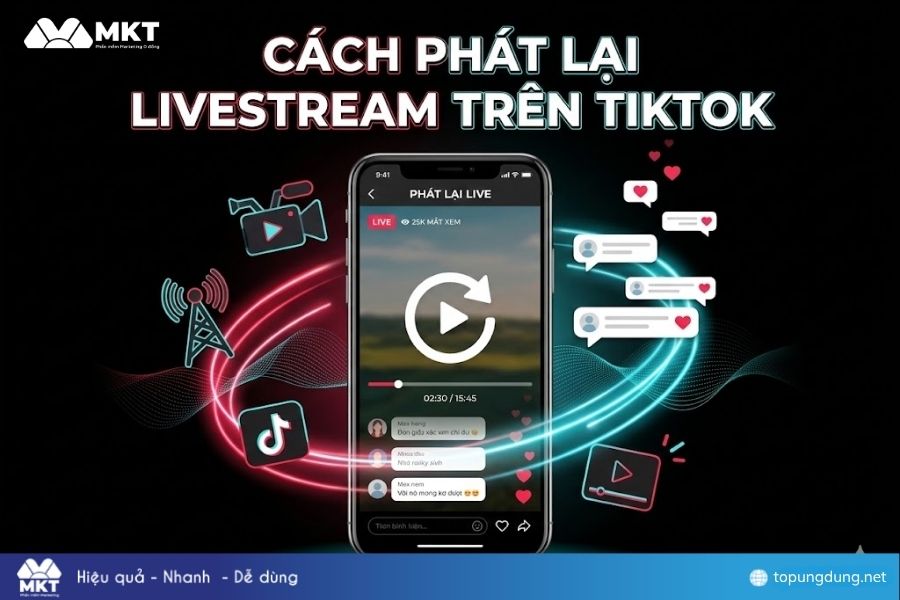 Cách phát lại livestream trên TikTok