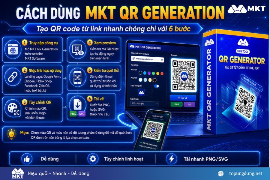 Tạo QR code từ link