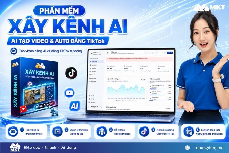 Phần mềm Xây kênh AI